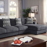 Kaylee Large L-Sectional w/ Right Chaise - Gray