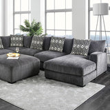 Kaylee U-Sectional w/ Right Chaise - Gray
