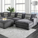 Kaylee U-Sectional w/ Right Chaise - Gray