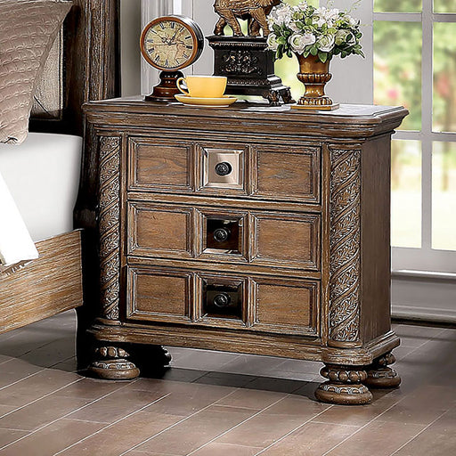Timandra Night Stand - Rustic Natural Tone