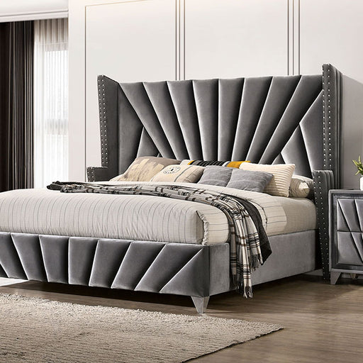 Carissa 5 Pc Bedroom Set - Gray