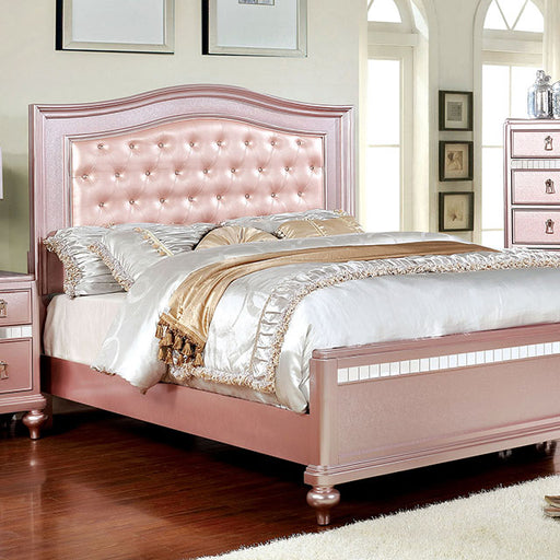 Ariston 4 Pc Bedroom Set - Rose Gold - Full