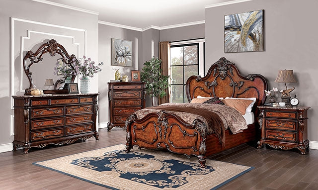 Rosewood Night Stand - Antique Dark Oak
