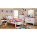 Meredith Night Stand w/ USB Outlet - White/Dark Walnut