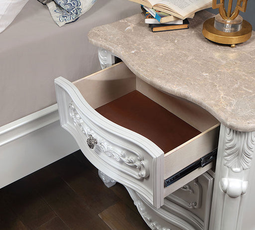 Rosalind Night Stand - Pearl White