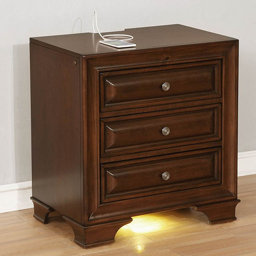 Brandt Night Stand - Brown Cherry