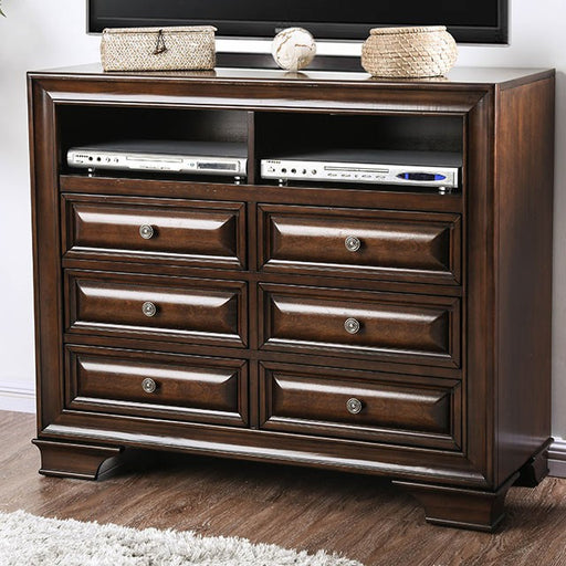 Brandt Media Chest - Brown Cherry