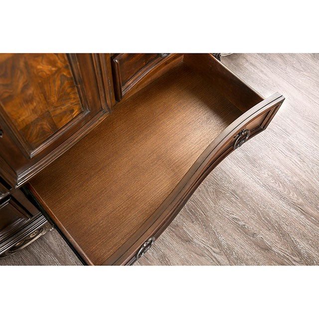 Menodora 5 Pc Bedroom Set - Brown Cherry