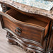 Menodora Night Stand - Brown Cherry