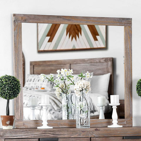 Wynton Mirror - Weathered Light Oak
