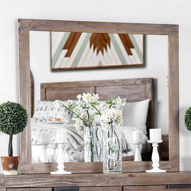 Wynton Mirror - Weathered Light Oak