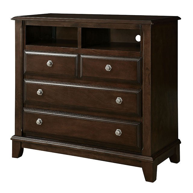 Litchville Media Chest - Brown Cherry