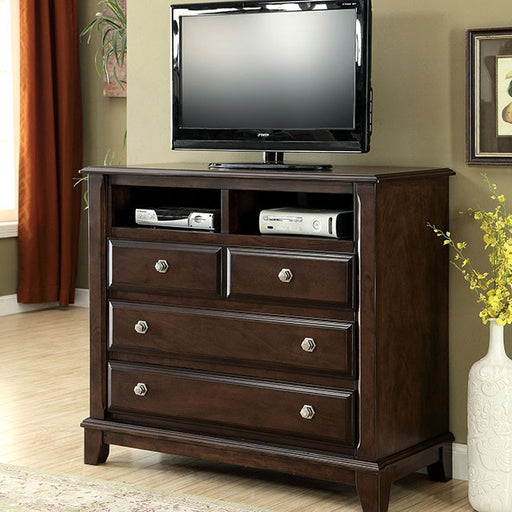 Litchville Media Chest - Brown Cherry
