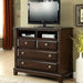 Litchville Media Chest - Brown Cherry