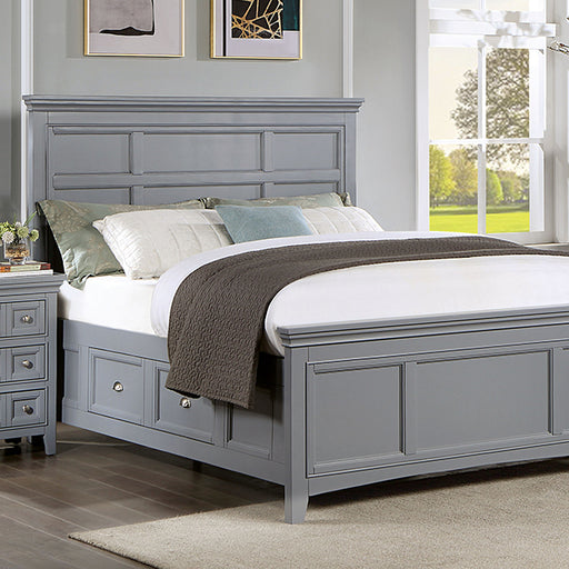 Castlile 4 Pc Bedroom Set - Gray - Full