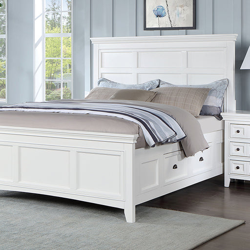 Castile 4 Pc Bedroom Set - White - Full