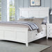 Castile 4 Pc Bedroom Set - White - Full