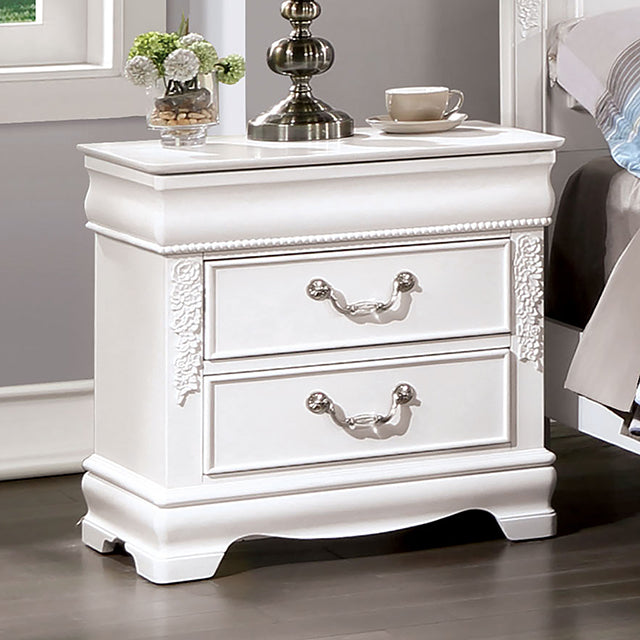 Alecia Night Stand - White