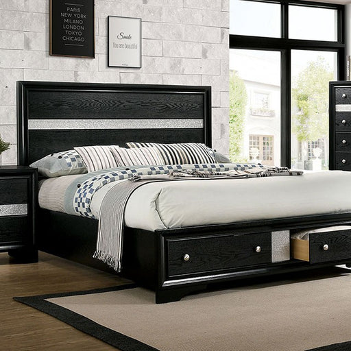 Chrissy 5 Pc Bedroom Set - Black