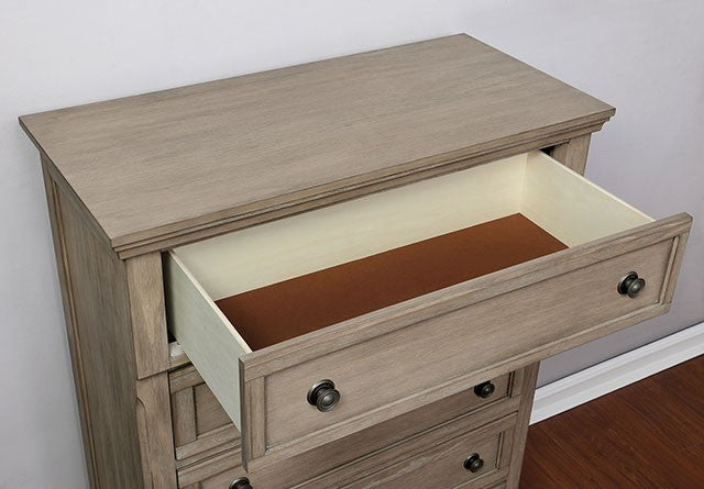 Wells 5 Pc Bedroom Set - Gray