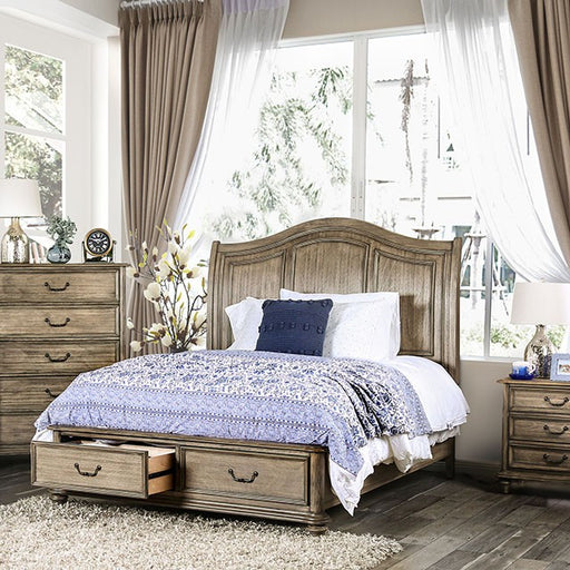 Belgrade Bed - Rustic Natural Tone