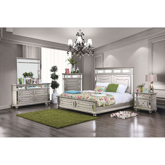 Salamanca Night Stand - Silver