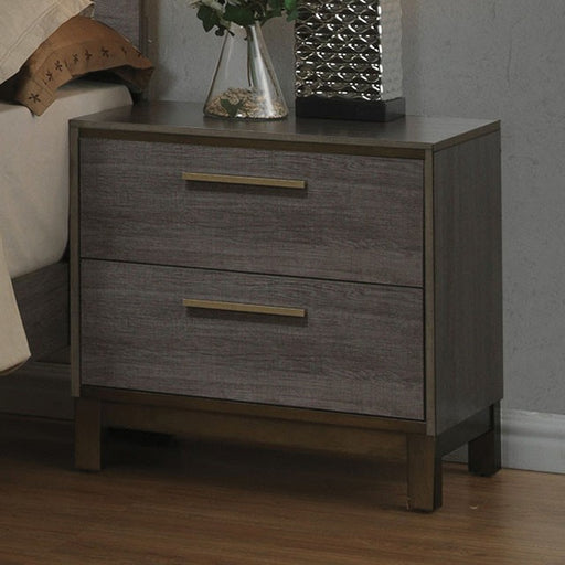 Manvel Night Stand - Two-Tone Antique Gray