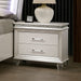 Maddie Night Stand - Pearl White
