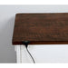 Alyson Night Stand - Distressed White/Walnut