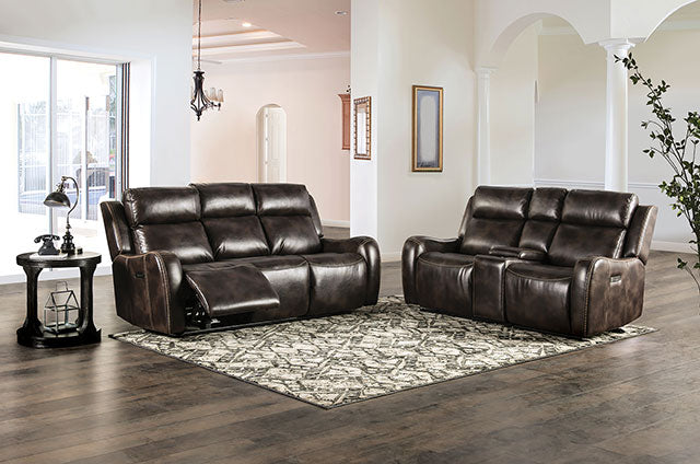 Barclay Power Sofa - Dark Brown