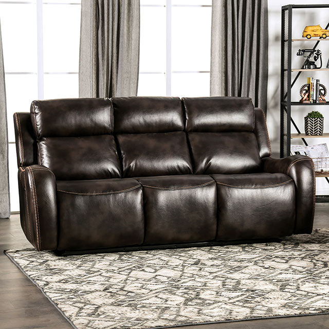 Barclay Power Sofa - Dark Brown