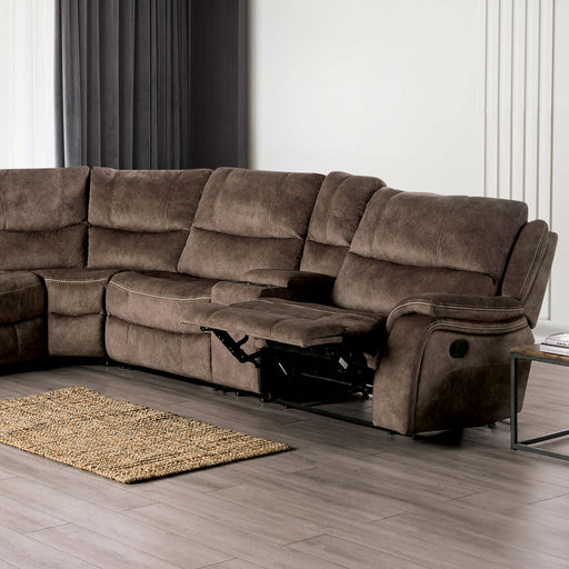 Jerominus Sectional - Dark Brown