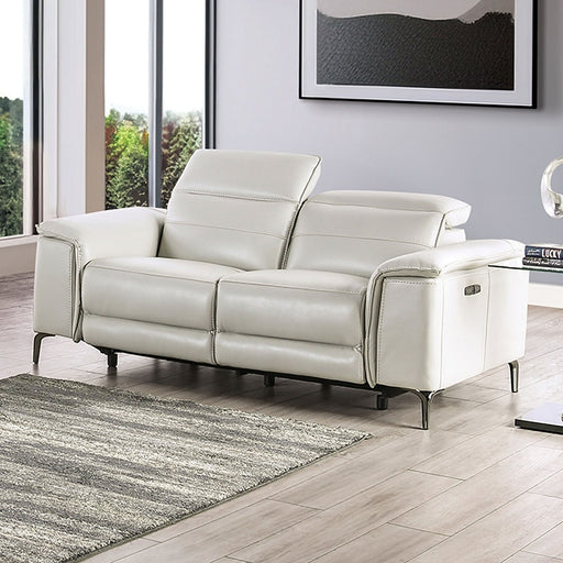 Ascona Power Loveseat - Light Taupe