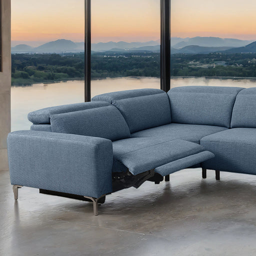 Melancton Power Sectional - Blue