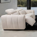 Thaddea Power Loveseat - White