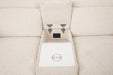 Thaddea Power Loveseat - White