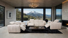 Thaddea Power Loveseat - White