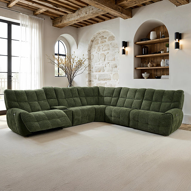 Southwold Power Sectional - Jade Green
