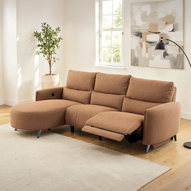 Galten Power Sectional - Brown / Power Sectional (CM9942BR-SECT-PM-L)