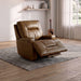 Dallas Oversized Power Recliner - Cocoa Brown