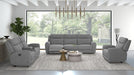Antonius Manual Recliner Sofa - Gray