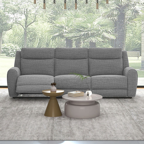 Antonius Manual Recliner Sofa - Gray