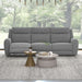 Antonius Manual Recliner Sofa - Gray