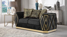 Cavalli Loveseat – Cavalli Loveseat Black by Galaxy Home Furnishings