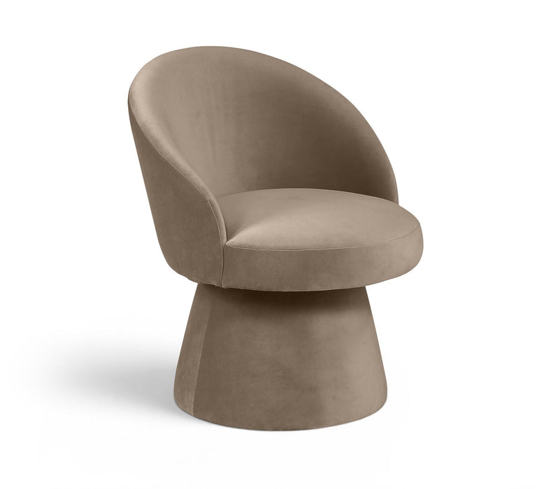 Selene Velvet Performance Fabric Upholstered Swivel Dining Chair