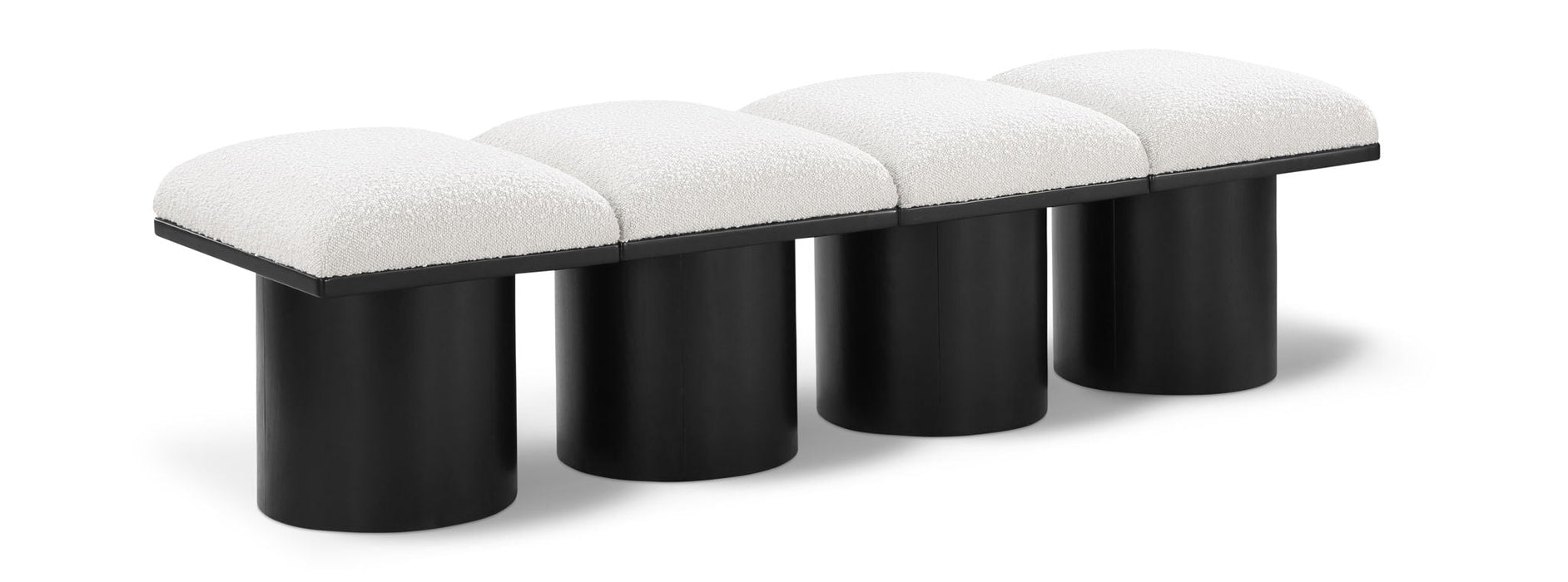 Pavilion Boucle Fabric Upholstered 4pc. Modular Bench