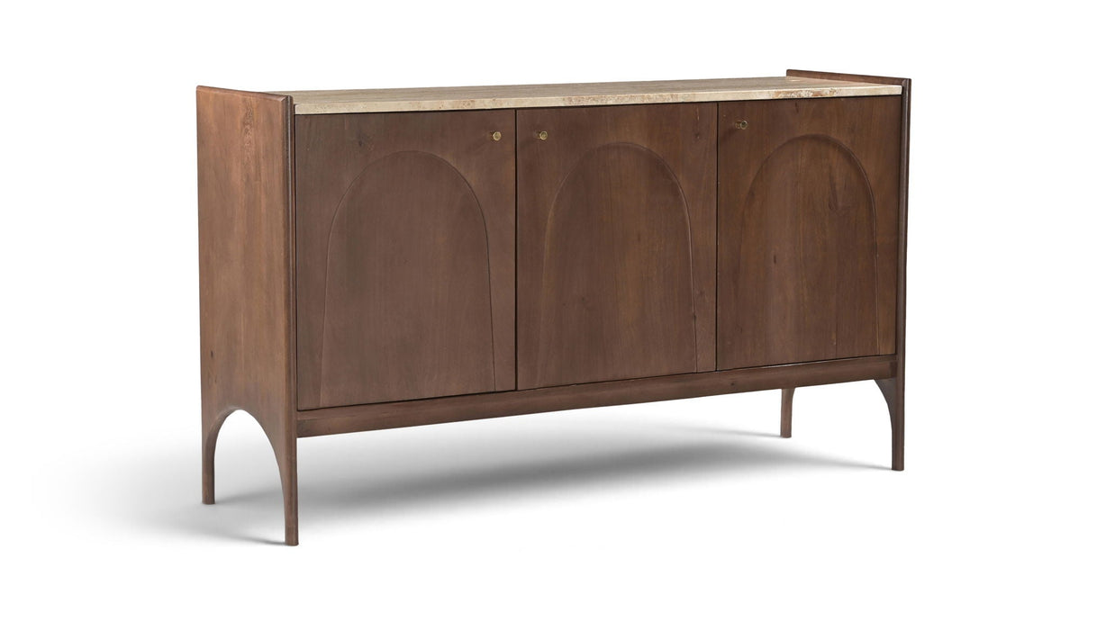 Veya Genuine Marble And Mango Wood Sideboard / Buffet