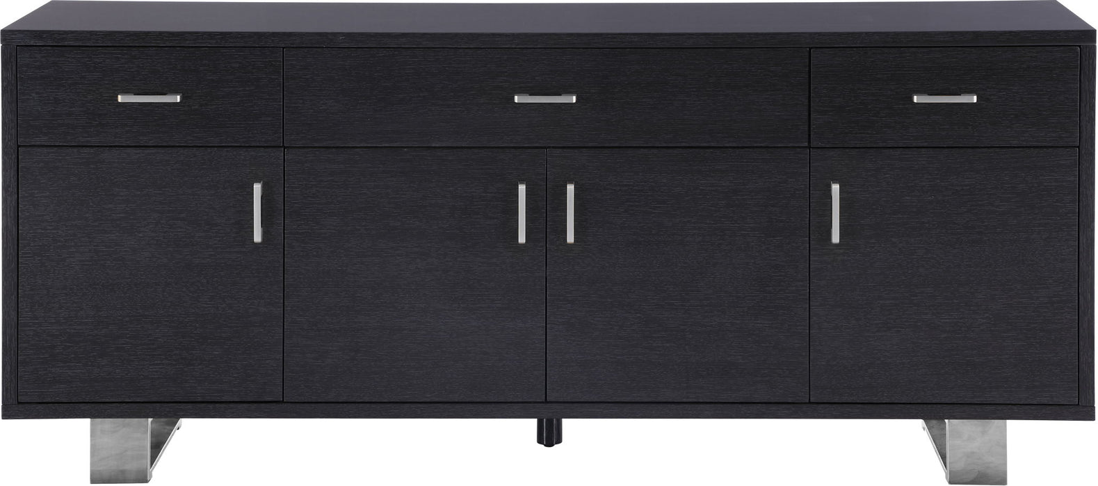 Excel Lacquer Finish And Stainless Steel Sideboard / Buffet