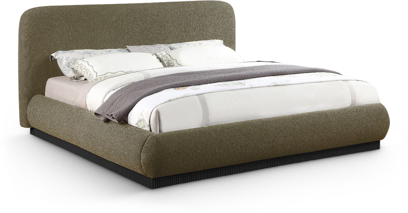 Rigby Boucle Fabric Upholstered Bed