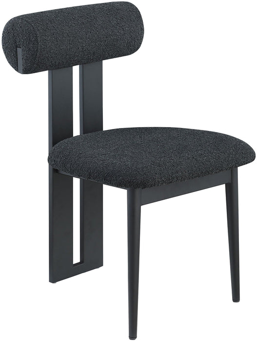 Dario Boucle Fabric Upholstered Dining Chair